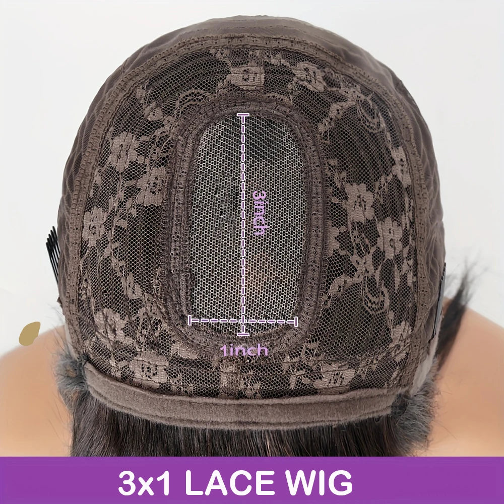 3x1 Middle Part Human Hair Wigs With Bangs Cheap Straight Wigs For Black Women 30 32 Inch Brazilian Wigs 100% Human Hair Wig