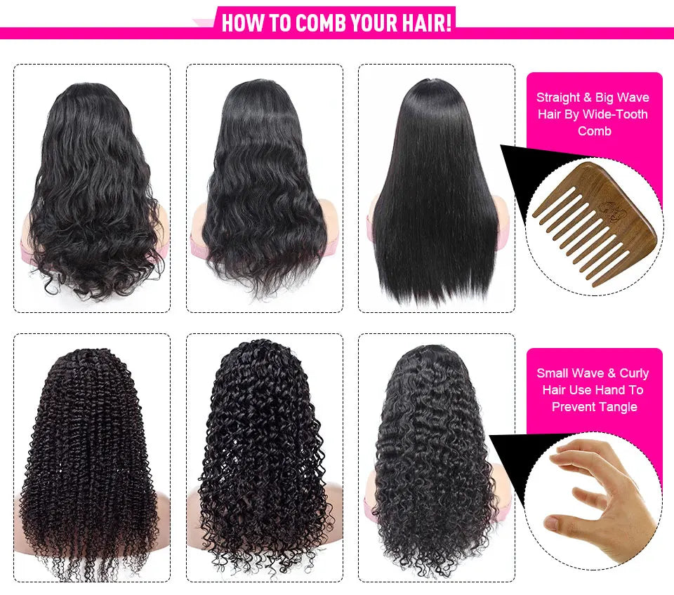 Nicelight Water Wave Transparent 13x6 Lace Frontal Wigs 30 Inch Brazilian Remy Pre Plucked Human Hair Wigs Curly Lace Front Wig