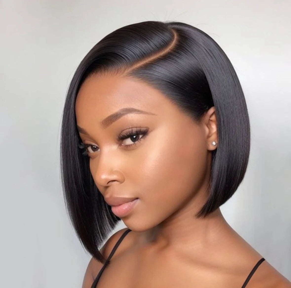 5X5 Closure Bob Short Wig Human Hair Bone Straight Preplucked 13X4 13X6 HD Transparent Frontal Lace Wigs For Women 250%