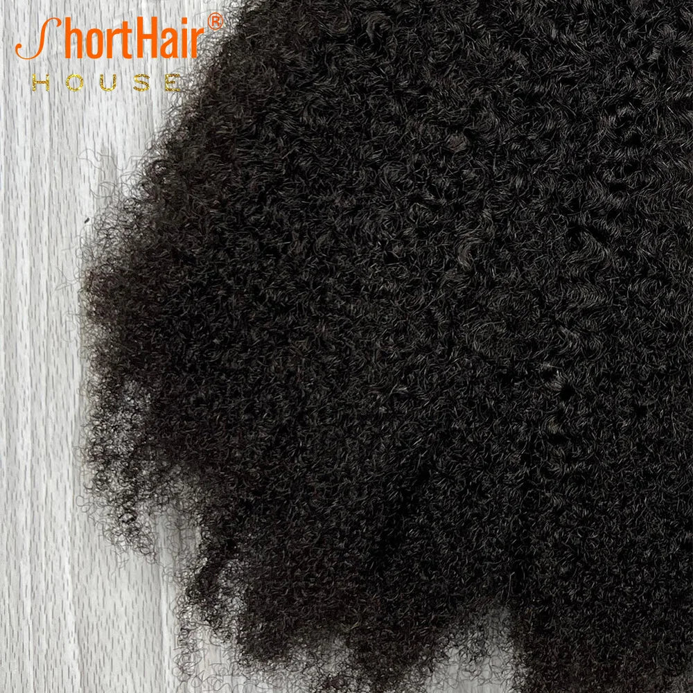 Afro Kinky Curly Human Hair Brazilian 4x4 5x5 HD Lace Closure Human Hair 13x4Transparent Lace Frontal 130Density Hair Extensions