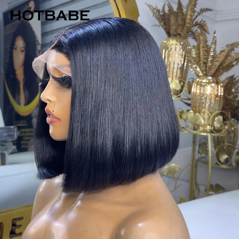 Bob Wig 13x6 Lace Front Human Hair Wigs Glueless Pre Plucked 13x4 Lace Frontal Wig Brazilian Remy Hair 4x4 Lace Closure Wig