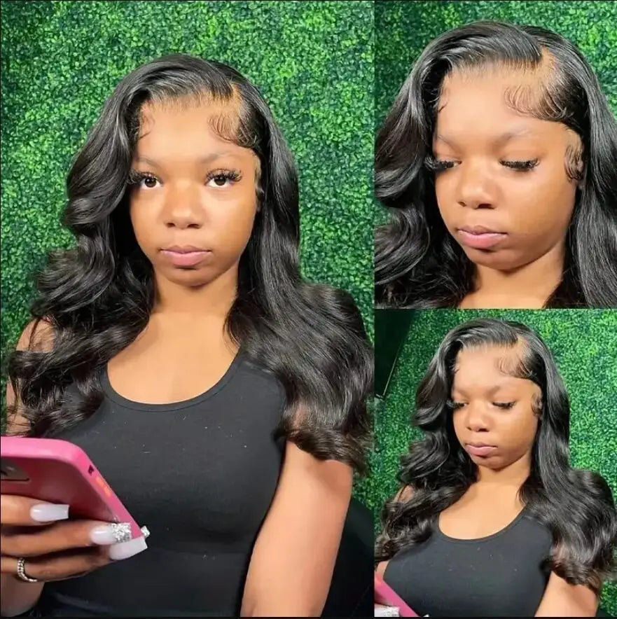 Brazilian Hair 13x4 Transparent Lace Frontal Body Wave Bob Wig 100% Virgin Human Hair Wig 4x4 Lace Closure Bob Wig Natural Color