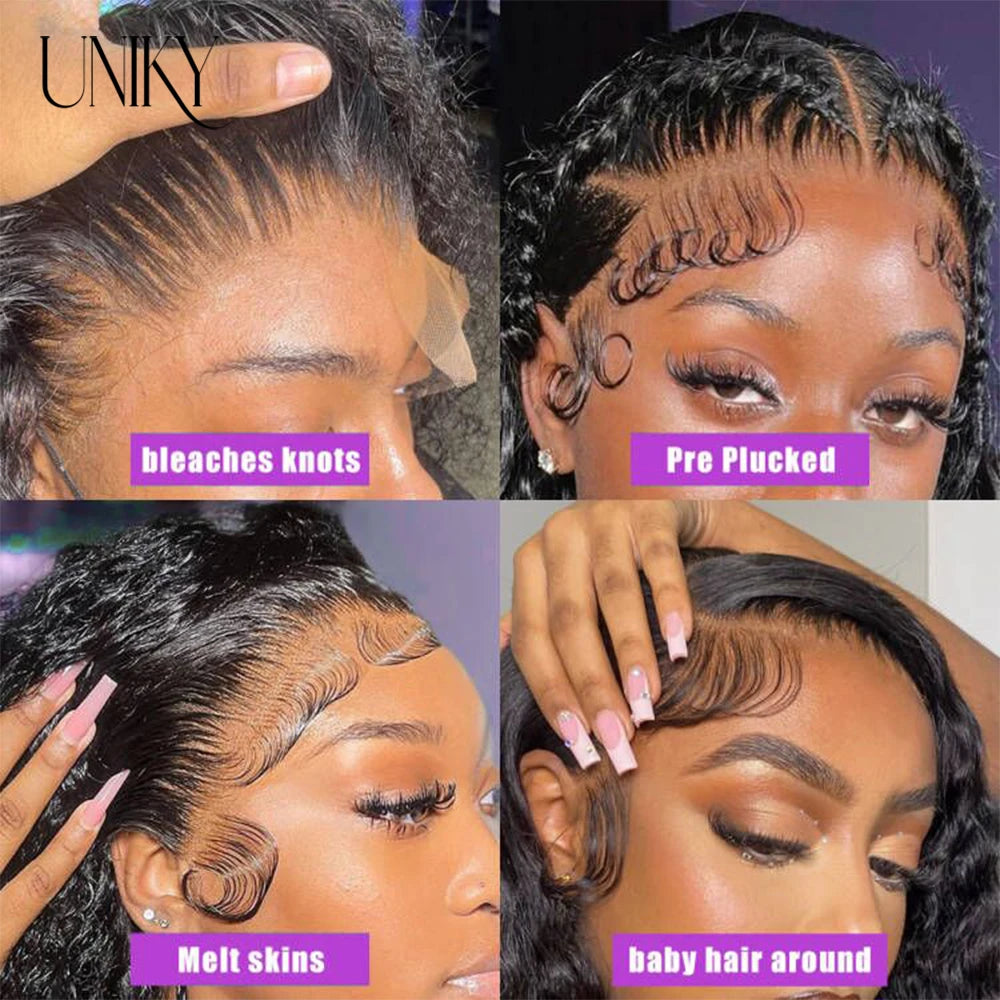 Short Bob Wig Lace Front Human Hair Wigs Deep Wave 13x4 Lace Frontal Wig Short Water Curly 4x4 Lace Closure Deep Curly Bob Wig