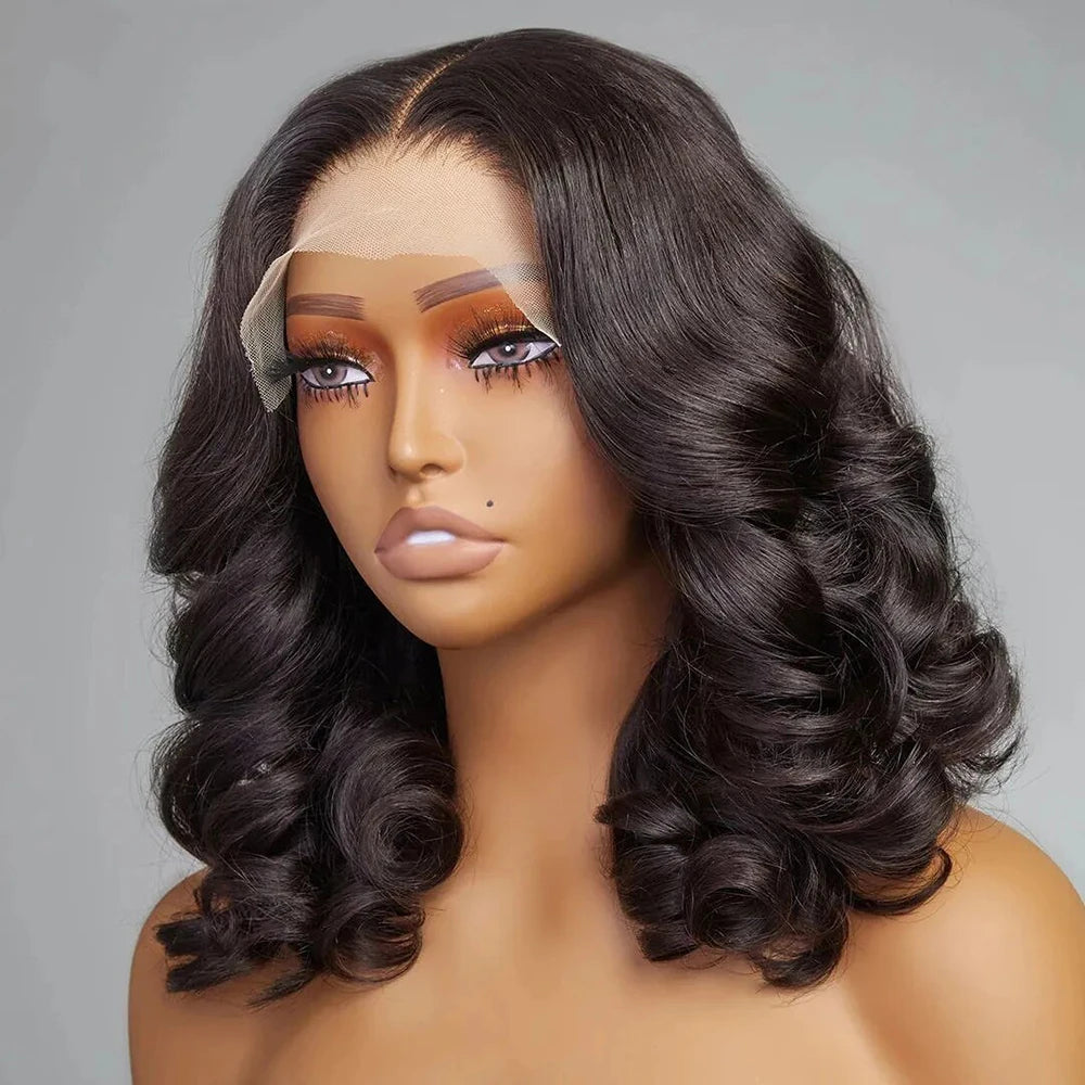 4x4 Lace Closure Short Boby Wave Human Hair Wigs For Women 8-16 Inch Body Wave Bob Remy Brazilain Hair Wigs 4x4 Natural Wigs