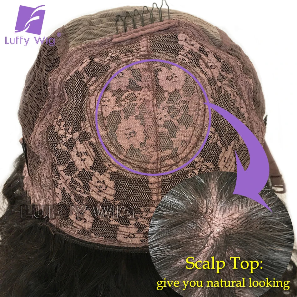 4B 4C Afro Kinky Curly Wig with Bangs Human Hair Full Machine Made Scalp Top Wig 200 Density Remy Brazilian Short Bob Curly Wigs