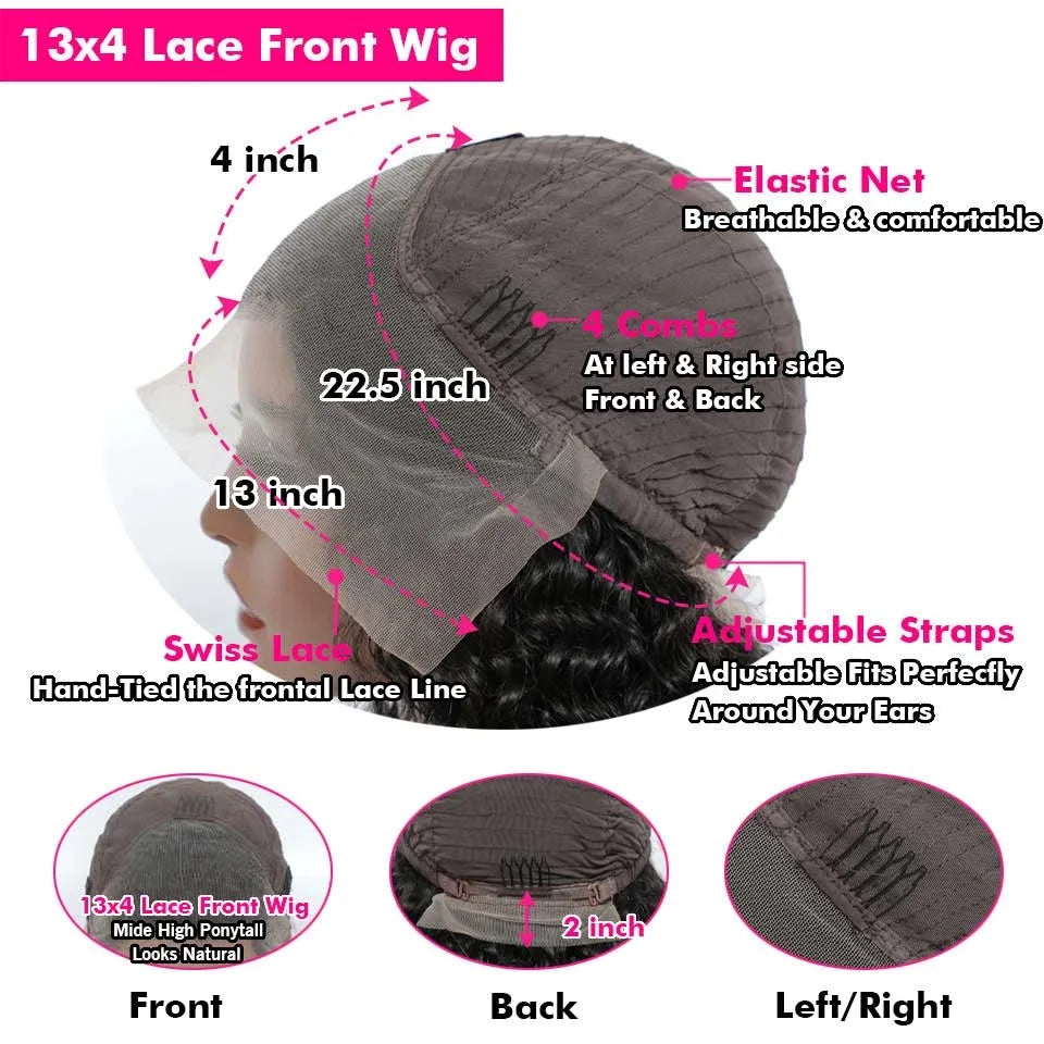 Straight Lace Front Wig 13x4 Lace Front Human Hair Wigs For Women Human Hair 13x4 Bone Straight Human Hair Hd Lace Frontal Wig