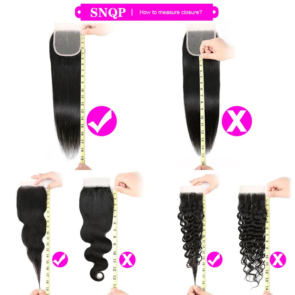 13x4 HD Transparent Lace Frontal 100% Human Hair Pre plucked Bleached Knots Natural Hair Line With Baby Hair 4x4 Lace Closure