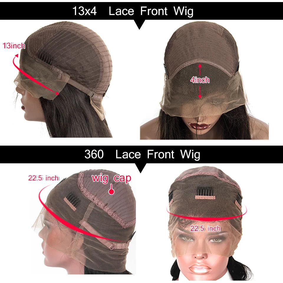Afro Curly 360 Lace Wigs For Women Peruvian Remy Human Hair Kinky Curly 13x4 Lace Front Human Hair Wigs With 4c Kinky Hairline