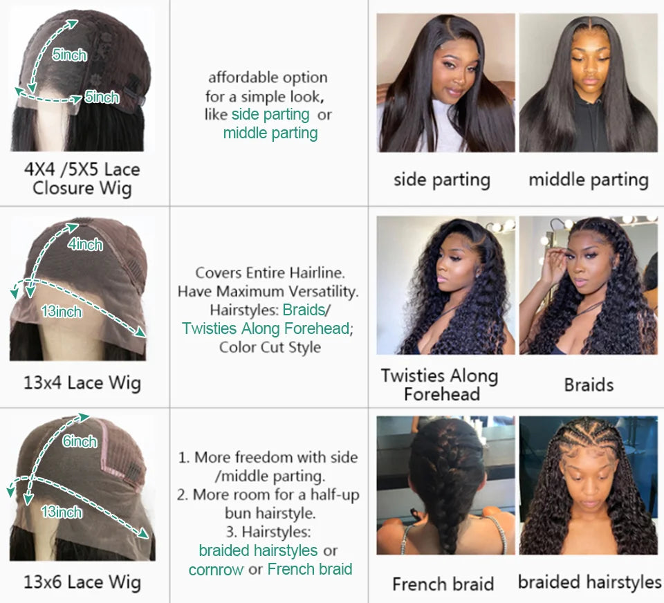 13X5X2 T Lace Wigs Human Hair Lace Frontal Wig Brazilian Glueless Wig Human Hair Ready To Wear Human Hair  HD lace Front WIgs