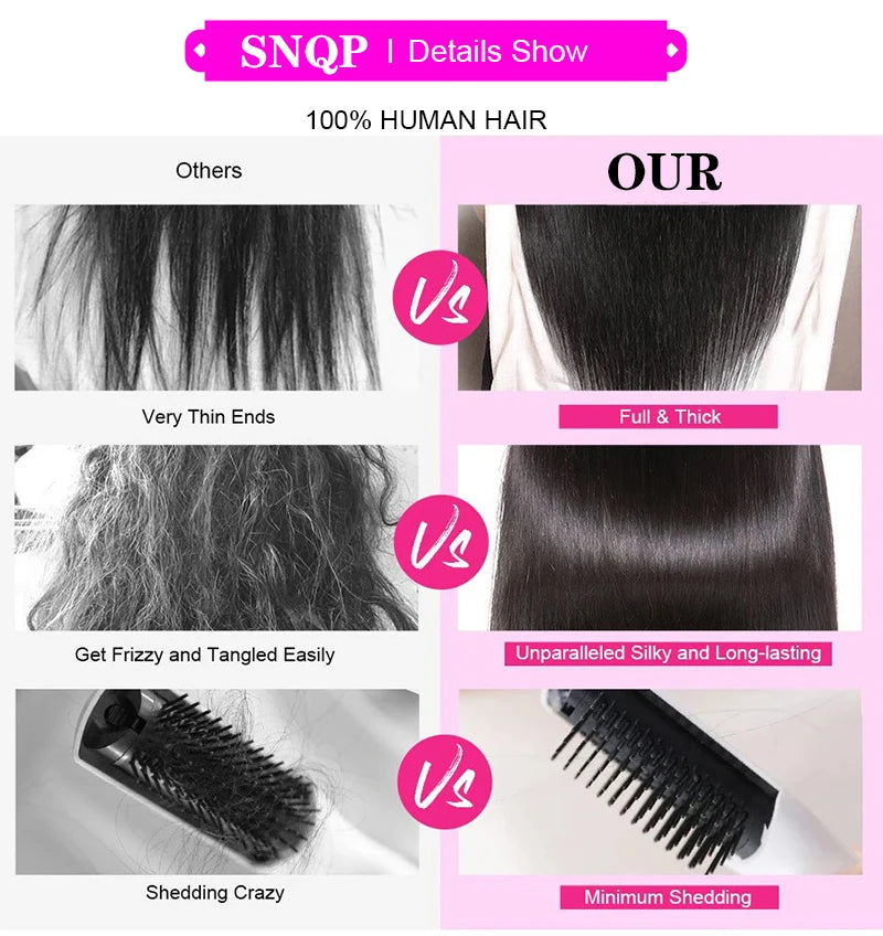 13x4 HD Transparent Lace Frontal 100% Human Hair Pre plucked Bleached Knots Natural Hair Line With Baby Hair 4x4 Lace Closure