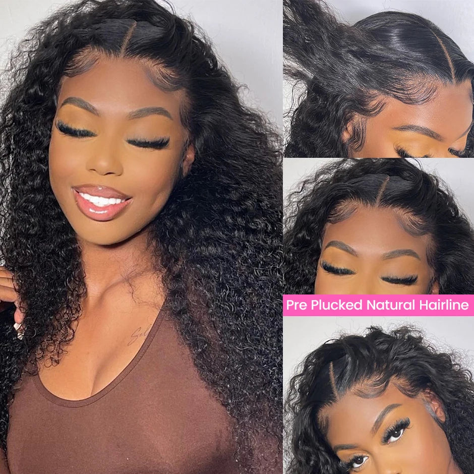 38 inch Deep Wave Wig Human Hair Lace Frontal Wigs 13x4 Transparent Lace Wigs Pre Plucked Wig For Women 6x4 5x5 Lace Closure Wig